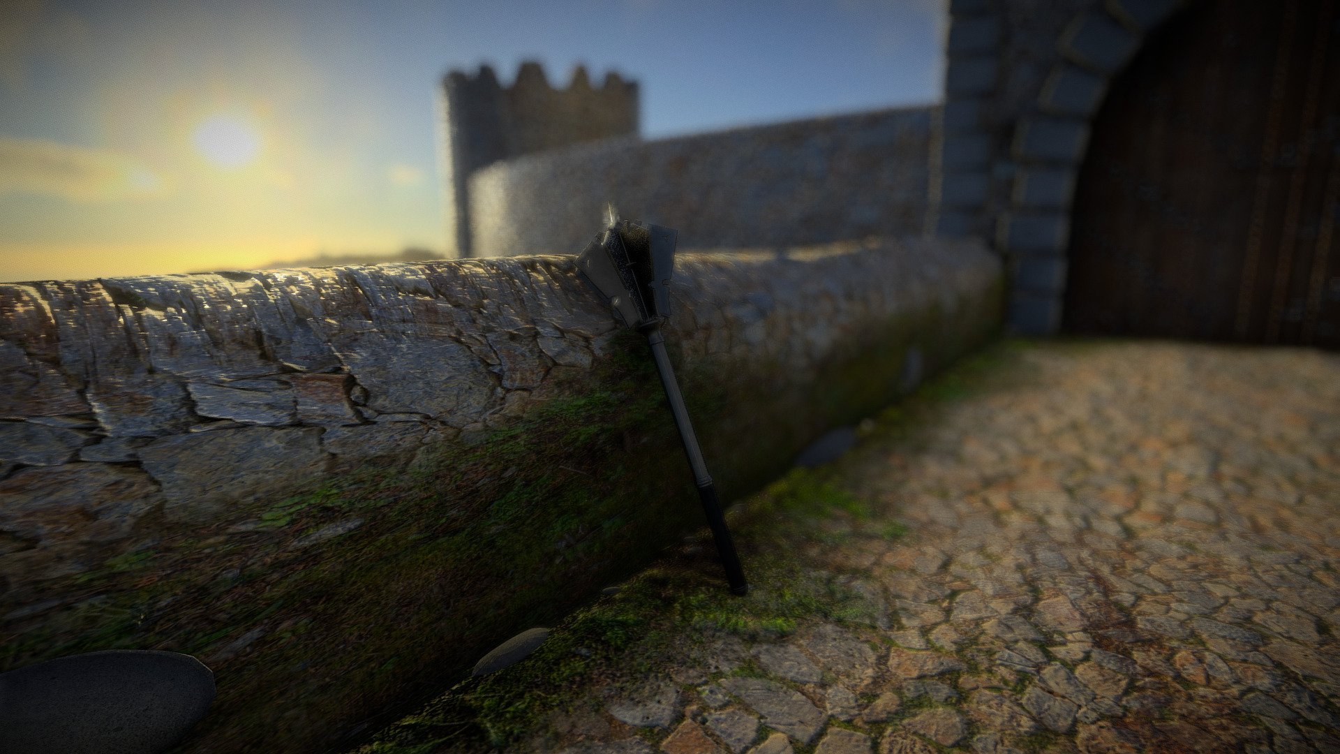 Flanged Mace And Tower Bridge