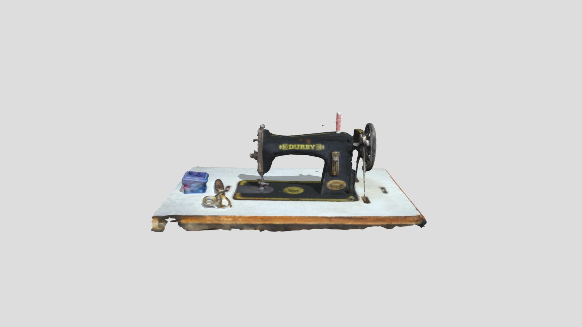 Old durby sewing machine 3D model by prafullpatil14 [3fe3e8d] Sketchfab