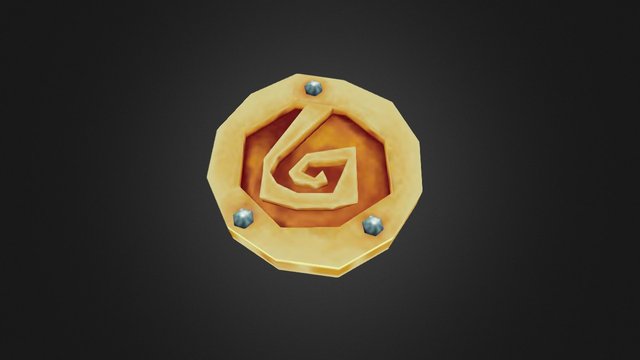 Low Poly Coin 3D Model