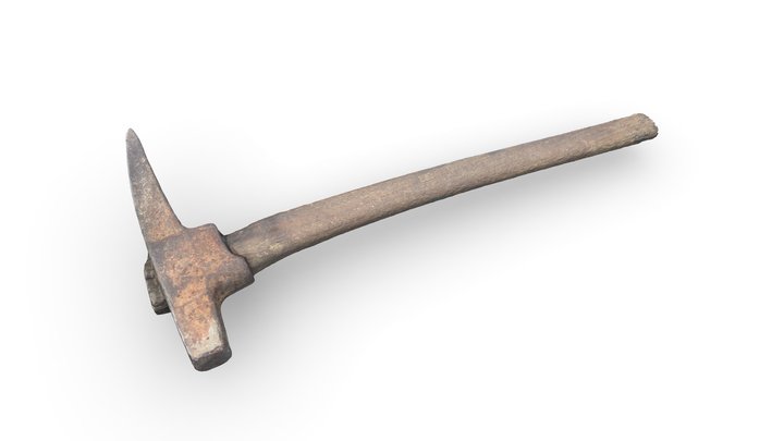 Gold mining pick 3D Model