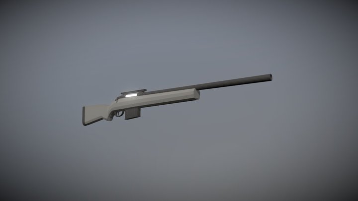 Low Poly M24 3D Model