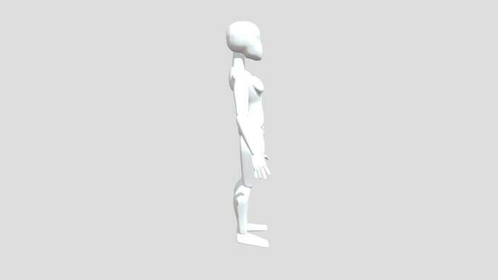 Character basic blockout 3D Model