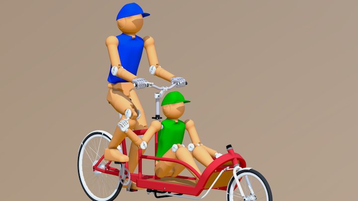 Cargo bike testing model 3D Model