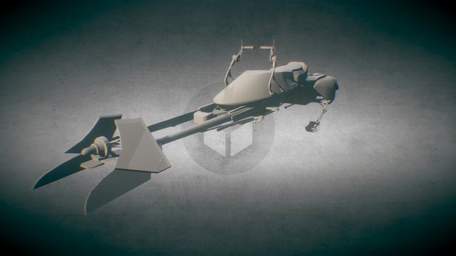 Speeder Bike Star Wars 3D Model