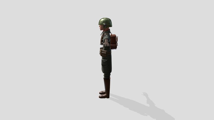 Fallout Soldier Child 3D Model
