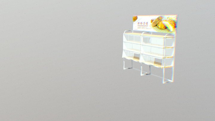 Bread display rack 3D Model