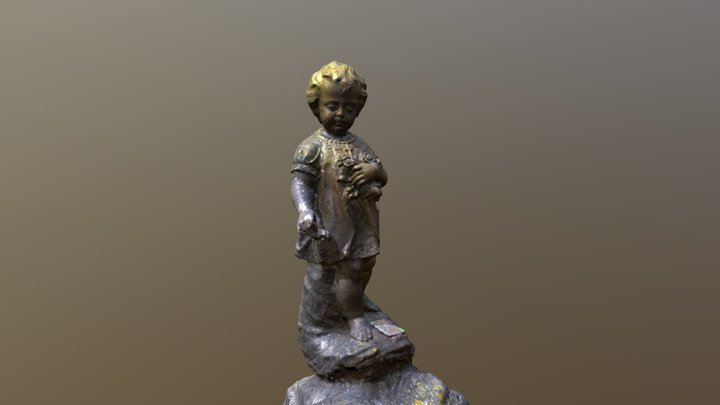 Second Cherub from Lyndhurst Cemetery 3D Model