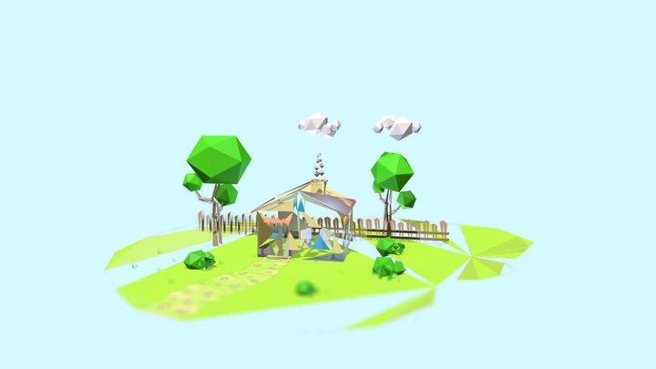 House Low Poly 3D Model