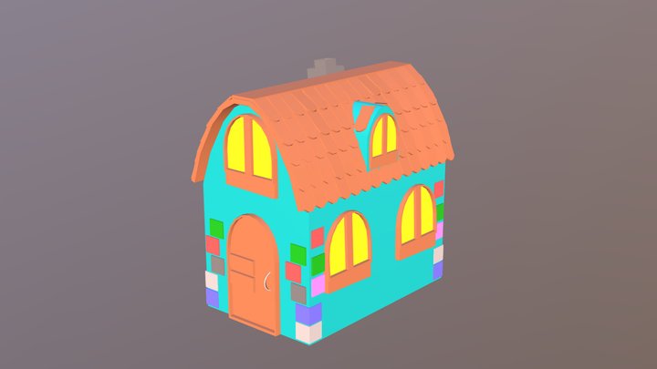 Cartoon House 3D Model