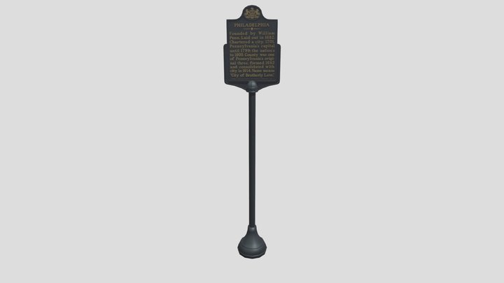 Historic Marker 3D Model