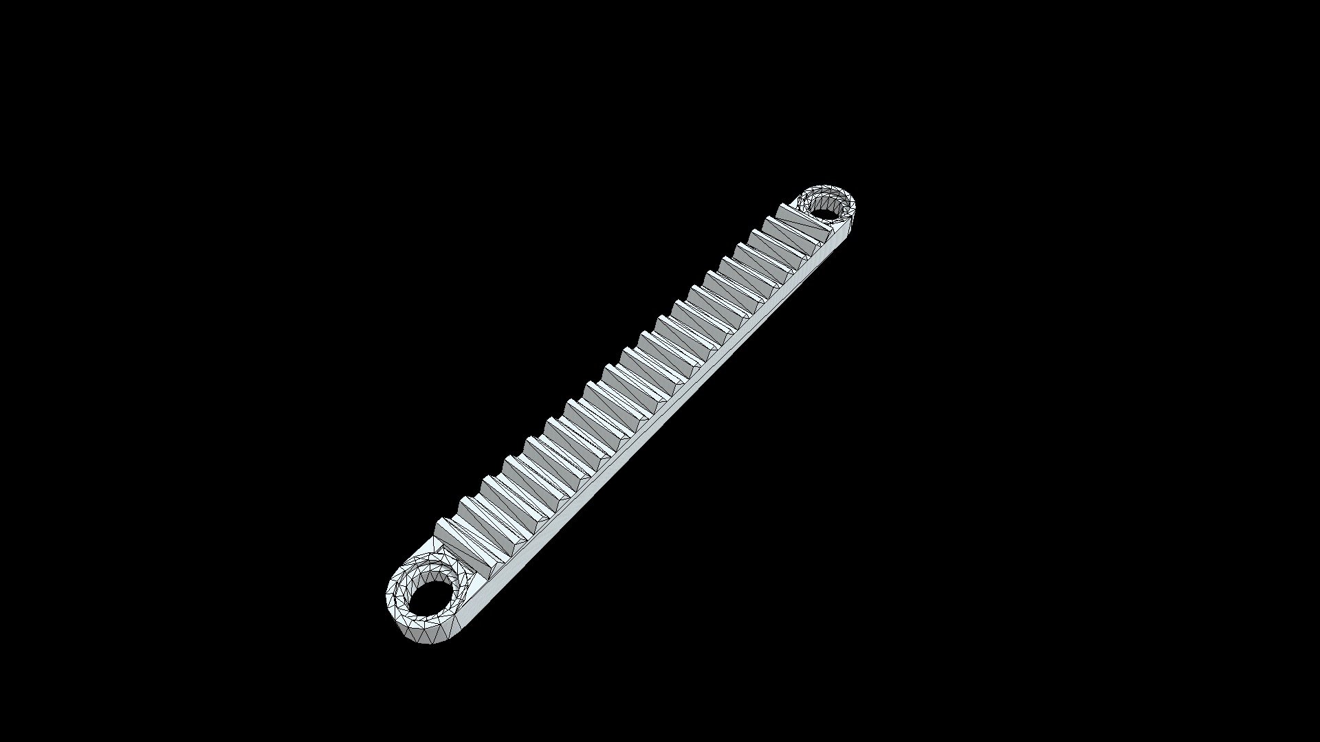 Gear Rack 1 x 10 with Holes