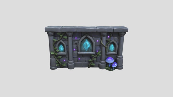 Enchanted Wall Portal 3D Model
