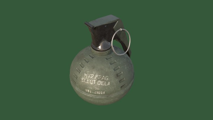 Grenade Model - Finished 3D Model
