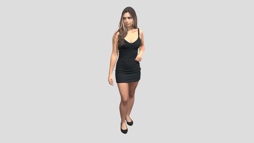 Elegance in a Black Dress