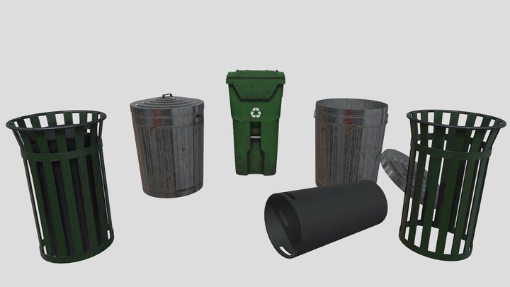 Trash_cans 3D Model