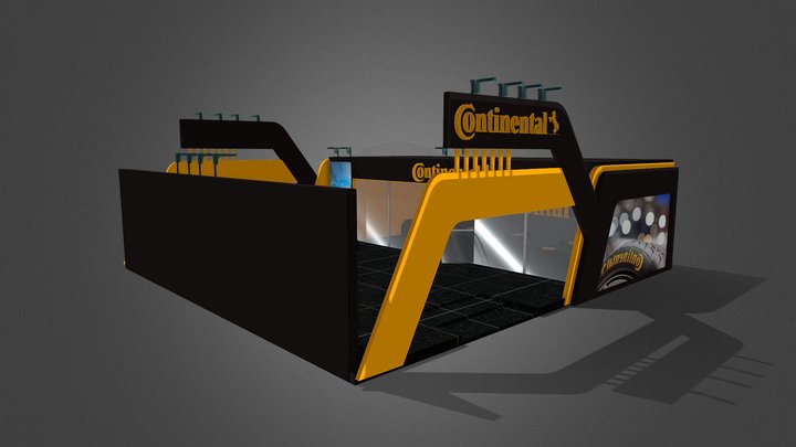 Continental Exhibition stand 3D Model