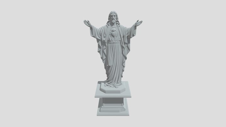 Sacred Heart of Jesus 3D Model