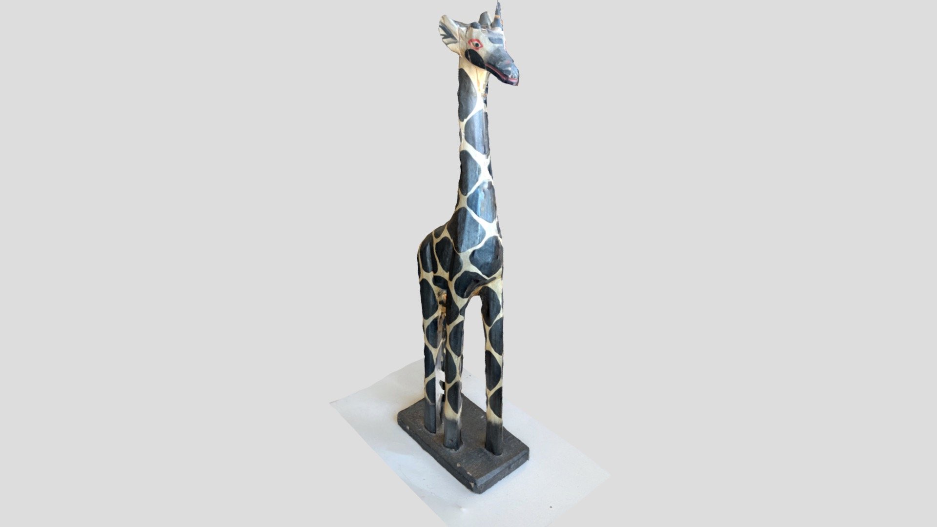Giraffe sculpture wooden - Download Free 3D model by Adrianmesko ...