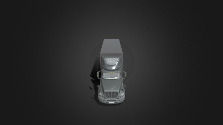 Truck with trailer. 3D Model