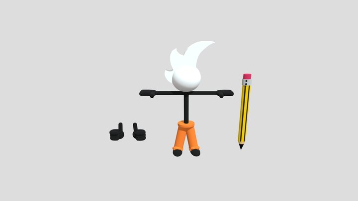 Fancy Pants 3D Model