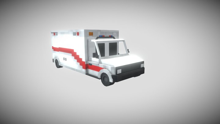 Furgoneta Hospital 3D Model