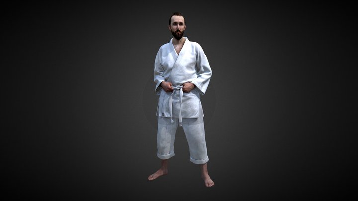 3D Scan Man Sport Taekwondo 006 3D Model