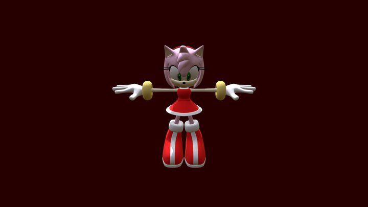 Sonic-series-amy-rose 3D Model