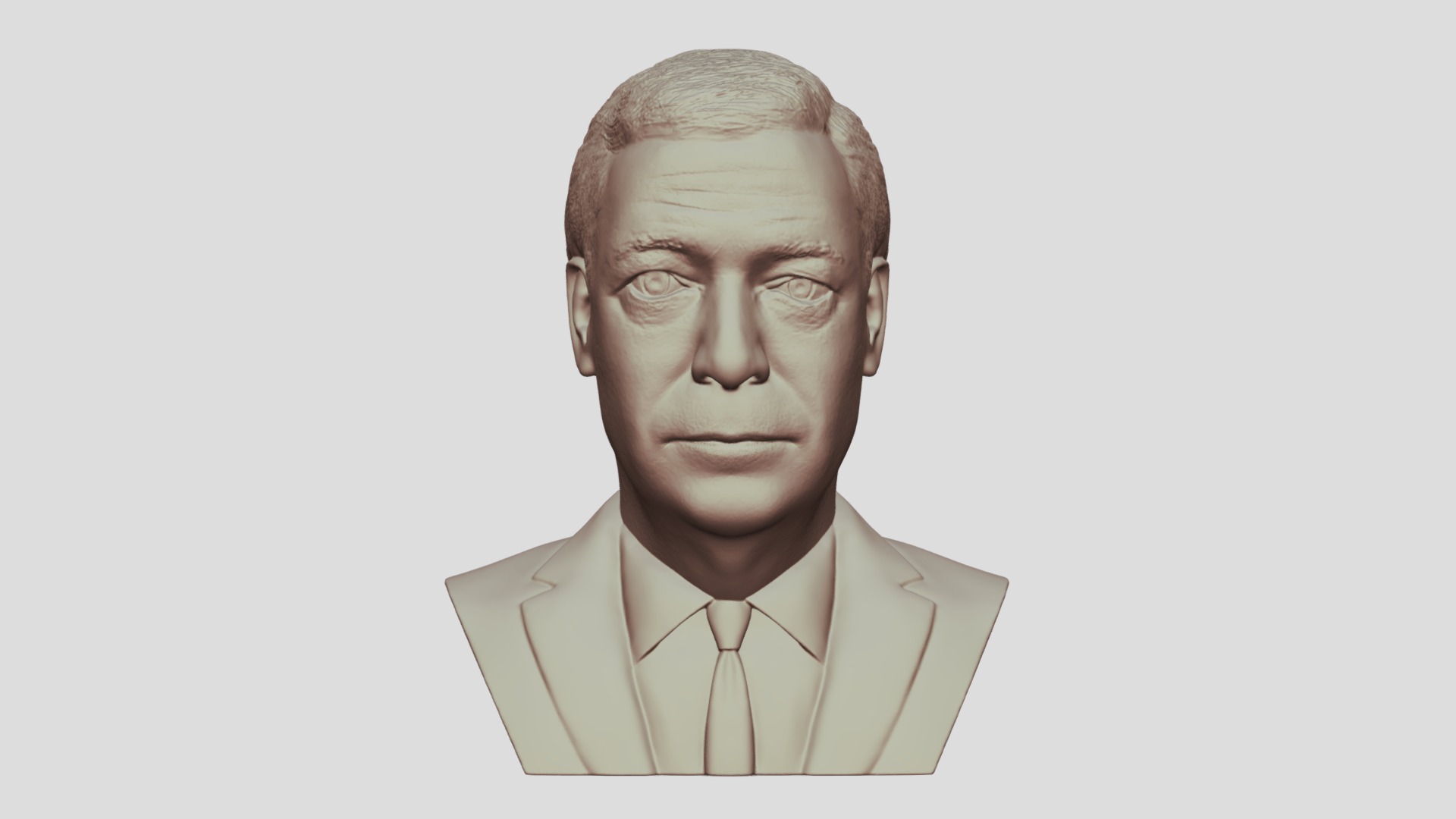 3D model Nigel Farage bust for 3D printing - This is a 3D model of the Nigel Farage bust for 3D printing. The 3D model is about a man with a straight face.