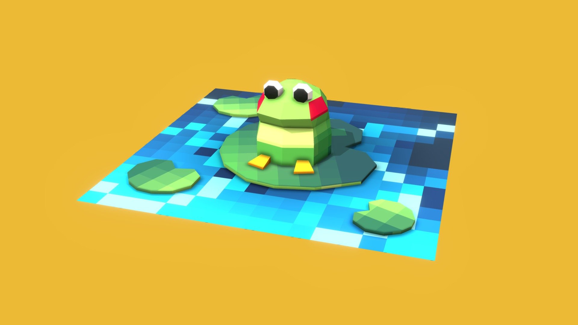 A Frog - 3D model by BeulP (@Beul-P) [3ff1fee] - Sketchfab