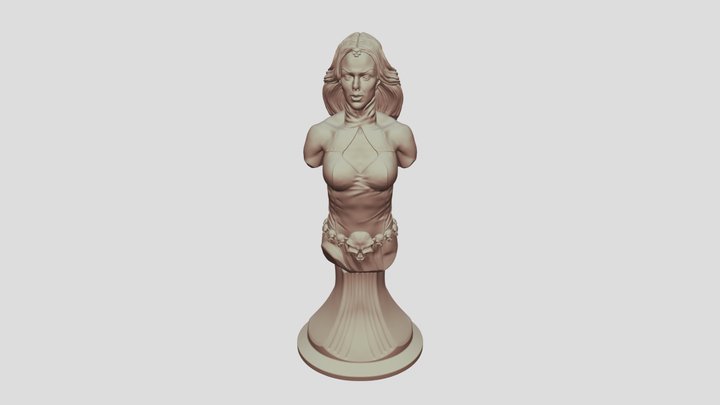 Mystique  xmen bust 3D Model