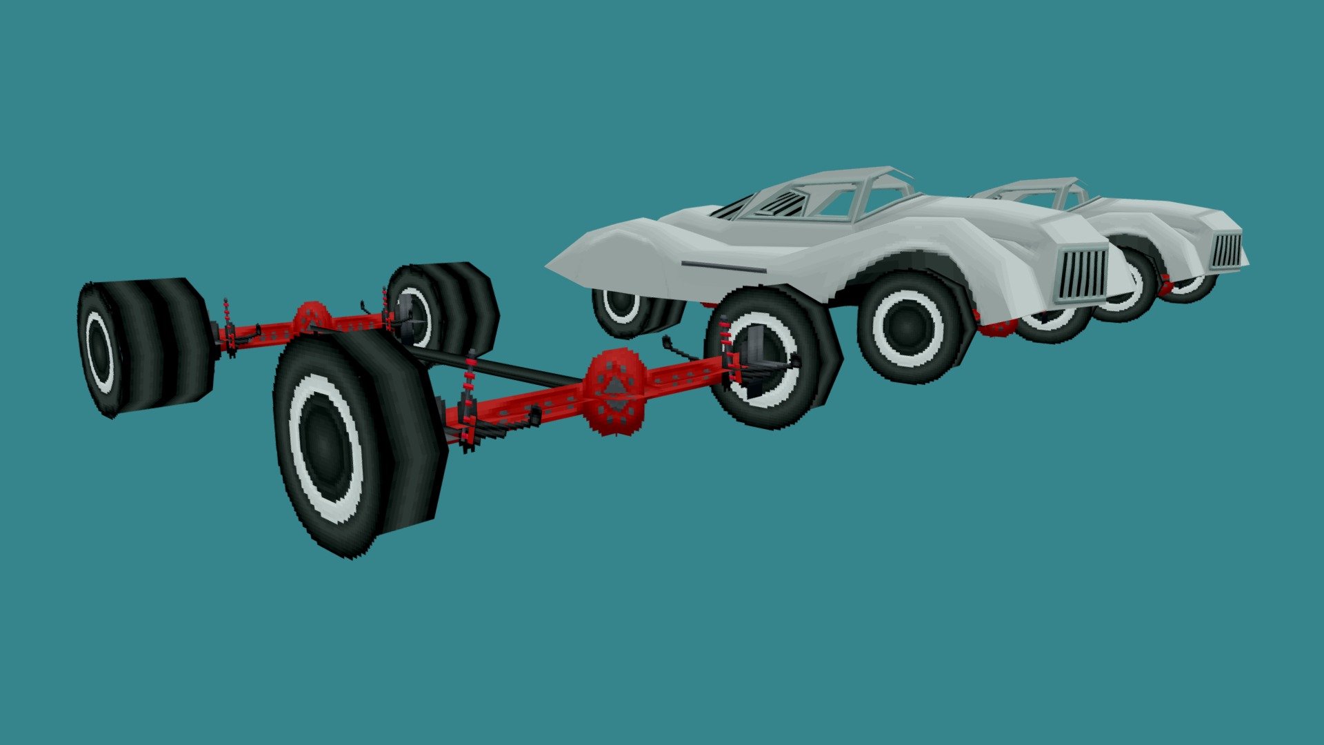 Low Poly Moskvitsh G2