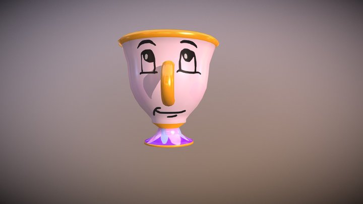 Chip from Beauty and The Beast 3D Model
