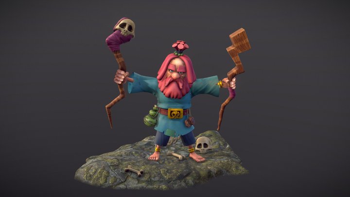 The Scandinavian Wizard 3D Model