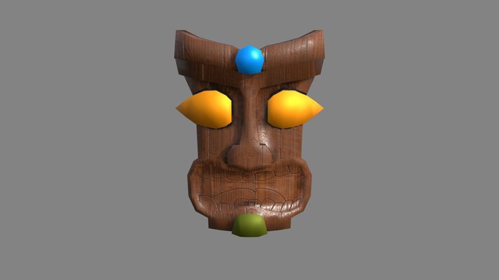 Kupuni mask - Mokupuni Game 3D Model