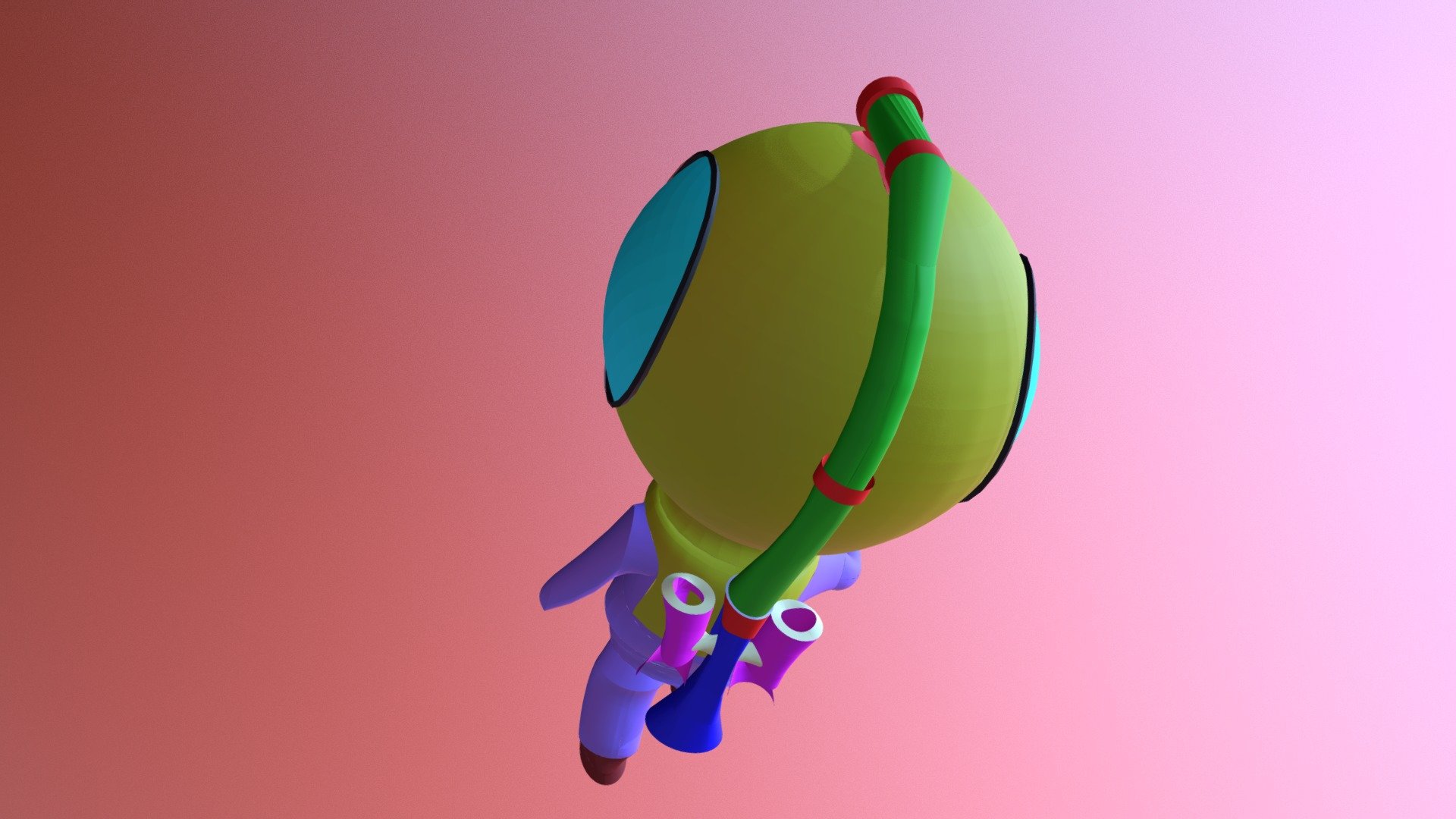 scuba diver - 3D model by Ethan Thomas (@ethanthomas) [3ff2fe9] - Sketchfab
