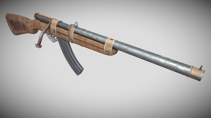Rifle Old 3D Model