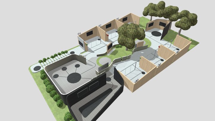 Sky Garden Office Complex 3D Model