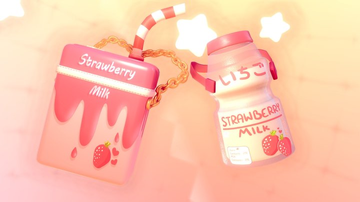 Travel Milk Purse & Thermos! 3D Model
