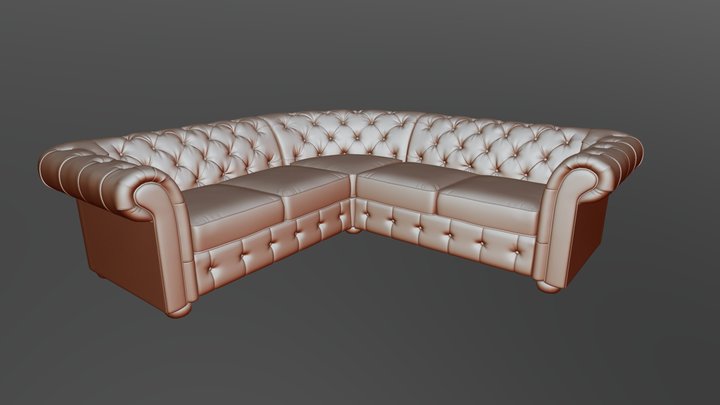 sofa L 3D Model