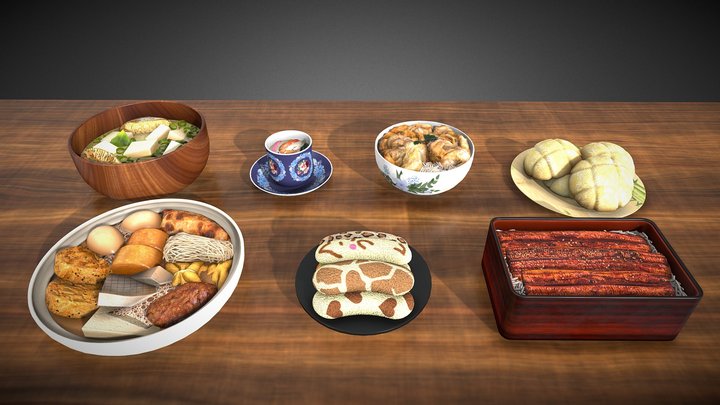 Japanese Food Vol - 2 3D Model