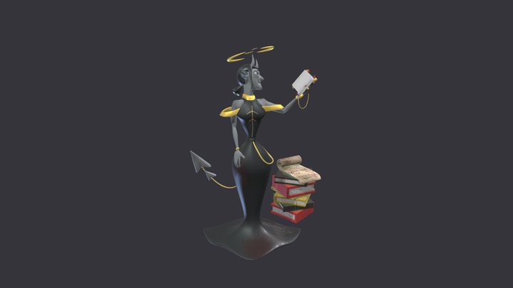 Demon Librarian 3D Model