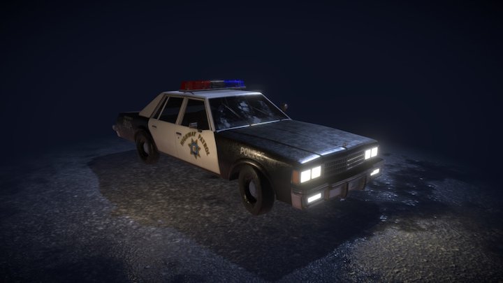 Chevy Caprice Police Car 3D Model