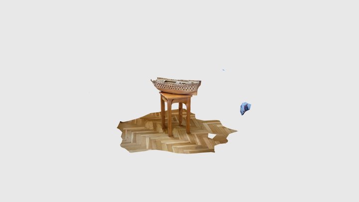 Santisima Trinidad ship model hull 3D Model