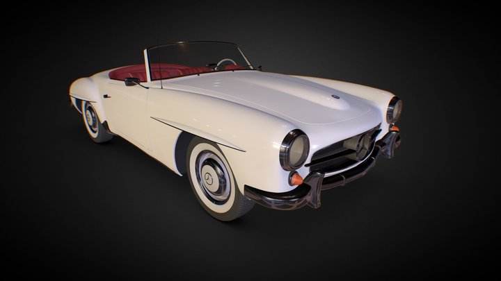 Mercedes 190SL (1960) 3D Model