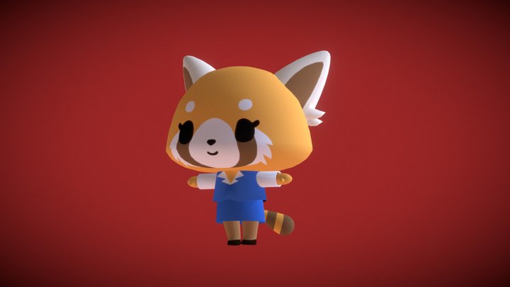 Retsuko the red panda 3D Model