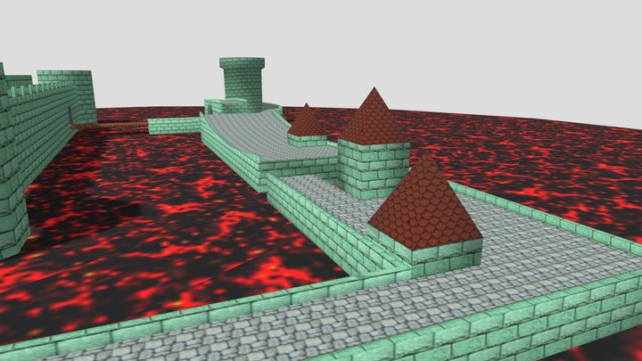 N64 Bowsers Castle 3D Model