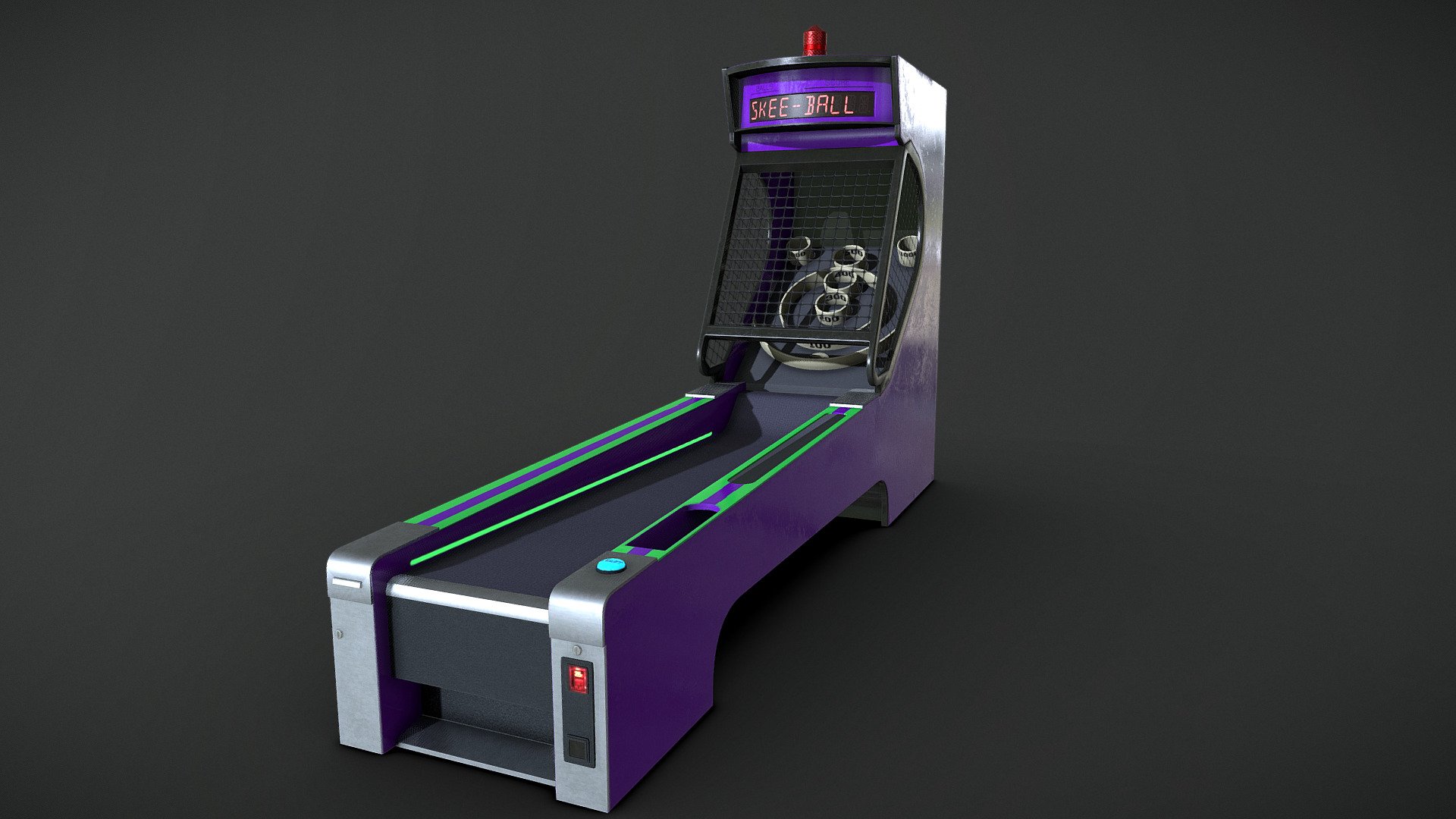 Skee-Ball Arcade Machine - Buy Royalty Free 3D model by Jordan F ...