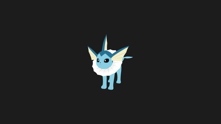 Vaporeon - Pokemon 3D Model