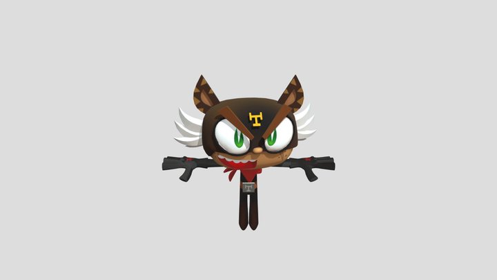 El Tigre Model Nick All Star Brawl 2 3D Model
