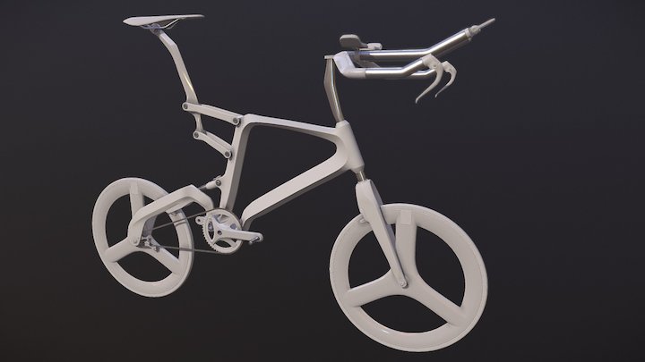 Messenger Bicycle HighPoly 3D Model